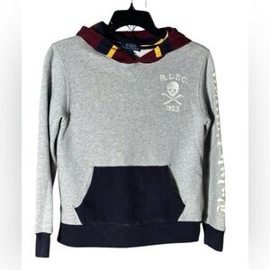 Polo by Ralph Lauren Gray Top with Maroon and Yellow Accents